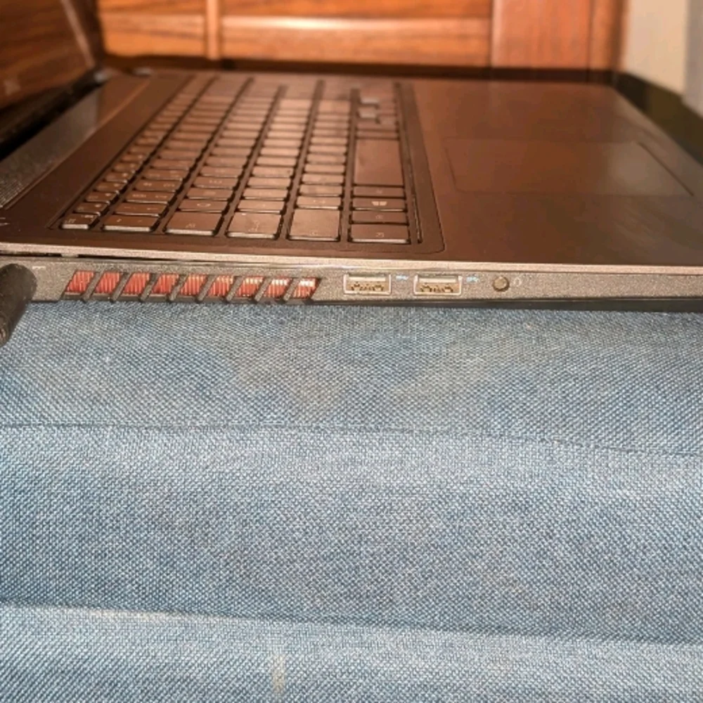 Dell Gray Laptop with Illuminated Keyboard